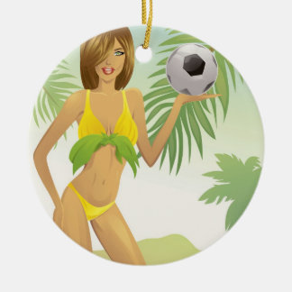 Schöne sexy Mädchen-Verzierung Keramik Ornament