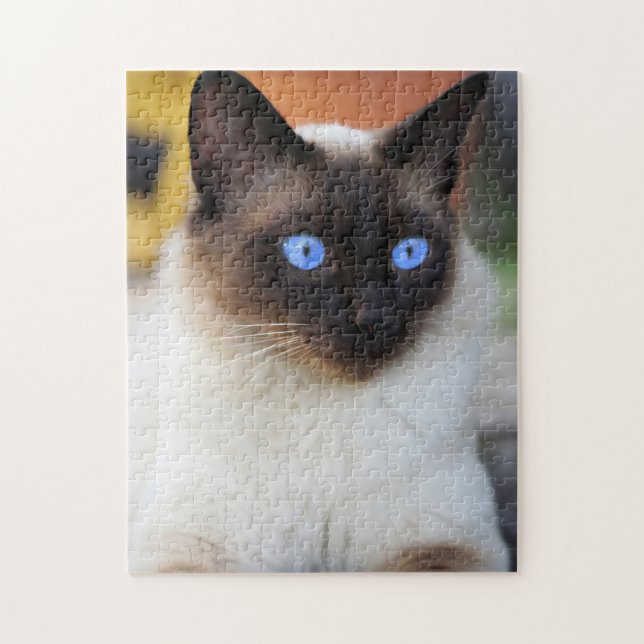 Schöne Siamese Cat Kitten Puzzle (Vertikal)