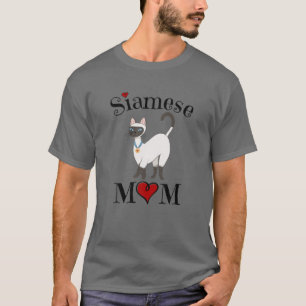 Schöne siamesische Mama, Funny Siamese Katze Mama T-Shirt