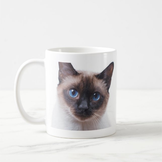 Schöne Siamkatze Kaffeetasse (Links)