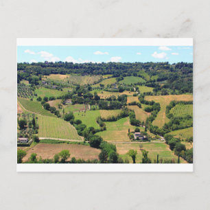 Schöne Sicht auf Orvieto, Umbrien, Italien Postkarte