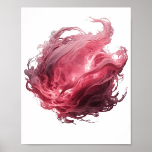Schöne silberne ABSTRACT ART Mode Druck Poster