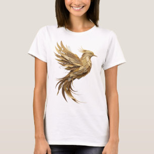 Schöne silberne PHOENIX AUS DER ASCHE T-Shirt
