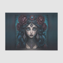 Schöne Sinti und Roma Fortune Teller Woman Decoupa