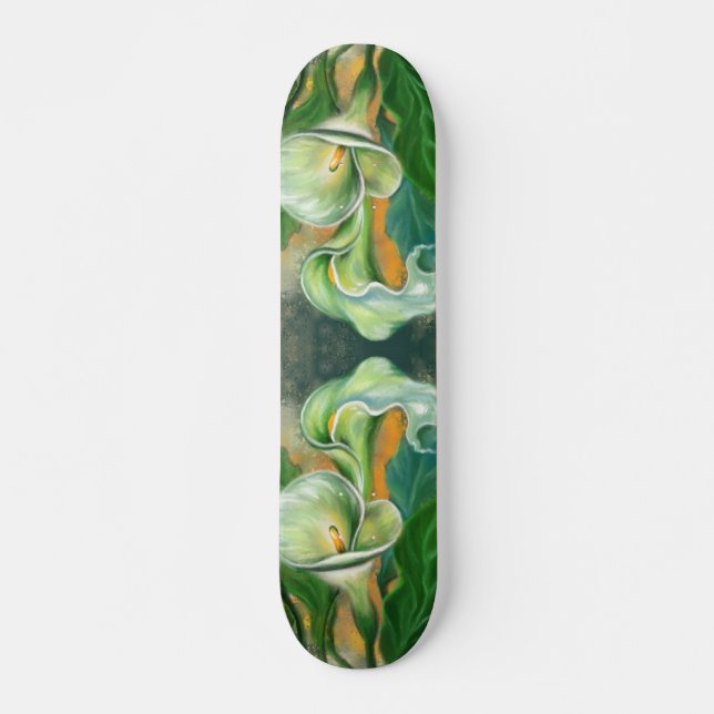 Schöne Skateboard Calla Lily Blume (Vorne)