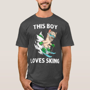 Schöne Skikunst für Jungen Kinder Ski Freestyle Sk T-Shirt