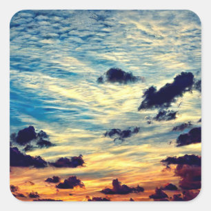 Schöne Sky Square Sticker