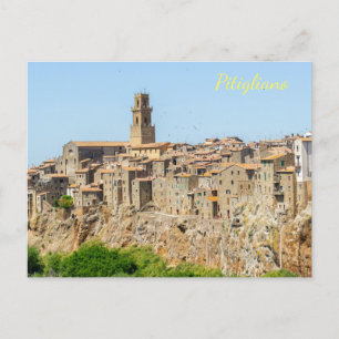 Schöne Skyline von Pitigliano, Toskana Postkarte
