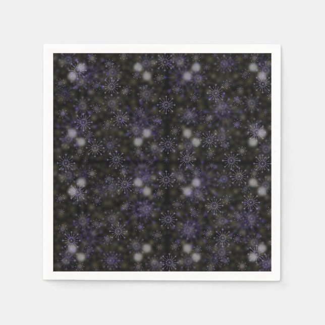 Schöne Snowflakes Servietten, Ferienwohnungen Serviette (Vorderseite)