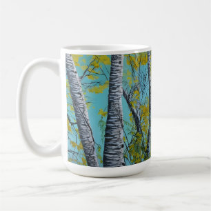 Schöne Sommer Birke Kaffeetasse