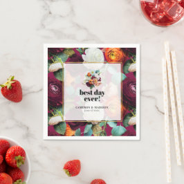 Schöne Sommer-Blume Hochzeit von Napkins Serviette