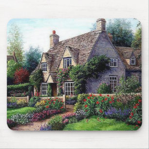 Schöne Sommer-Hütte Kunst und Kultur Mousepad