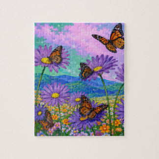 Schöne Sommer-Monarchfalter Puzzle
