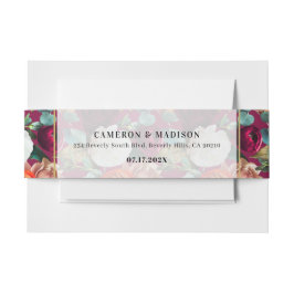 Schöne Sommerhochzeit für Blume Einladungsbanderole