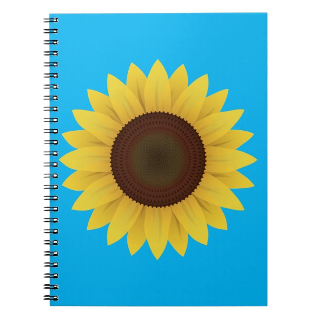 Schöne Sommersonnenblume Notizblock (Vorderseite)