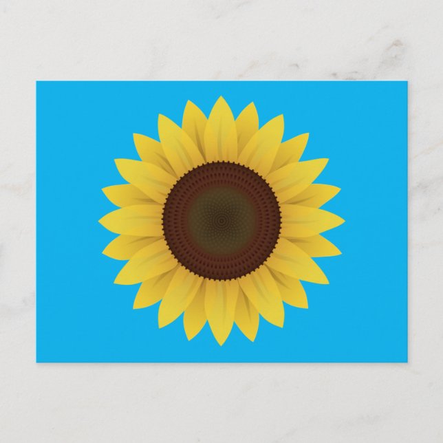 Schöne Sommersonnenblume Postkarte (Vorderseite)