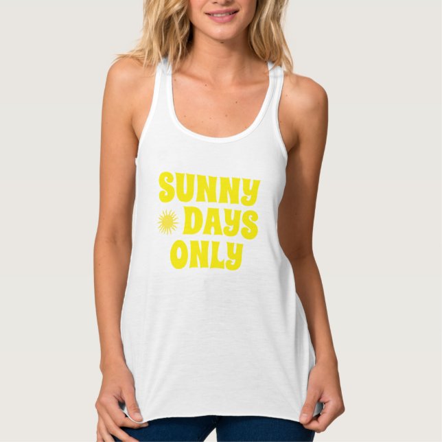 Schöne Sommertage nur Zitat Tank Top (Vorderseite)