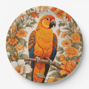 Schöne Sonnenaratinge im Stil von William Morris Pappteller