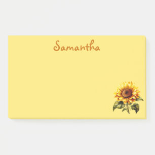 Schöne Sonnenblume Post-it Klebezettel