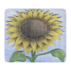 Schöne Sonnenblume Schneidebrett