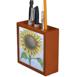 Schöne Sonnenblume Stifthalter