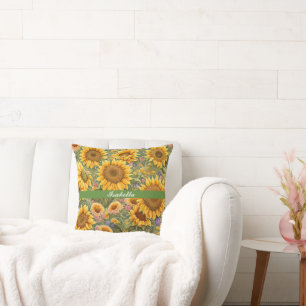 Schöne Sonnenblume Trendy Collection Kissen