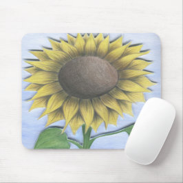 Schöne Sonnenblume Zeichnend Mousepad