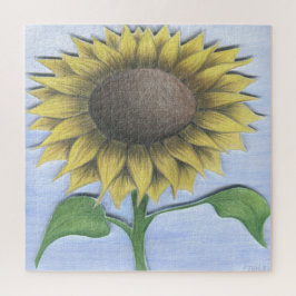Schöne Sonnenblume Zeichnend Puzzle