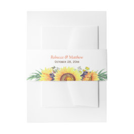 Schöne Sonnenblumen Dekoration rustikale schicke H Einladungsbanderole