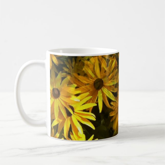 Schöne Sonnenblumen Kaffee Tasse (Links)