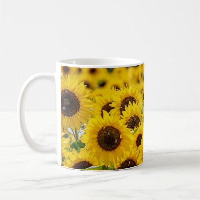 Schöne Sonnenblumen Tasse (Links)