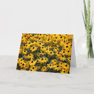 Schöne Sonnenblumen, viel und viel Schwarz Mit Aug Dankeskarte