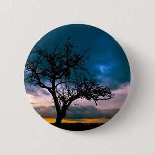 Schöne Sonnenuntergang Landschaftliche Landschaft  Button