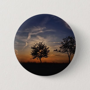 Schöne Sonnenuntergang Landschaftliche Landschaft  Button