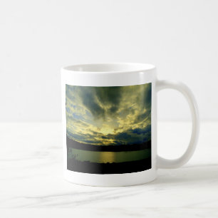Schöne Sonnenuntergang Landschaftliche Landschaft  Kaffeetasse