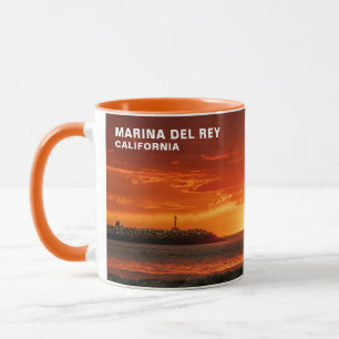 Schöne Sonnenuntergangsfarben - Marina Del Rey, CA Tasse
