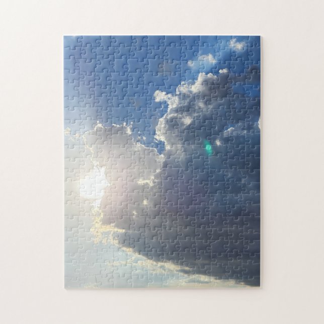 Schöne Sonnenwolken Puzzle (Vertikal)