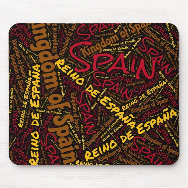 Schöne Spanien Flag Farben Patriotic Mousepad (Vorne)