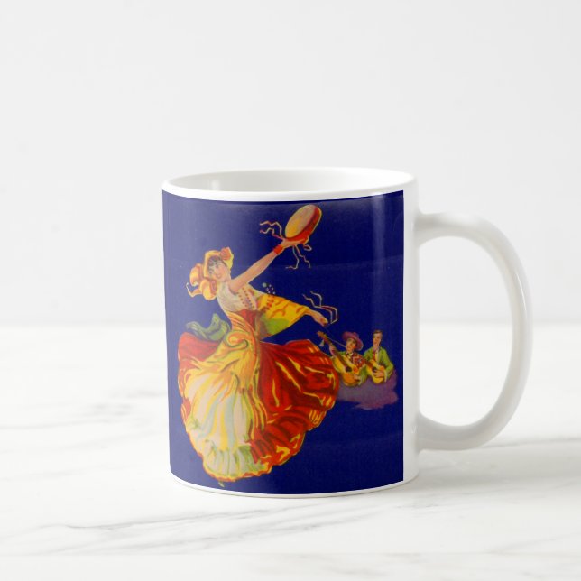 schöne spanische Tänzerin Tasse (Rechts)