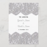 Schöne Spitze-Entwurfs-Einladung