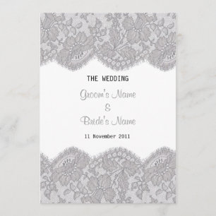 Schöne Spitze-Entwurfs-Einladung Einladung