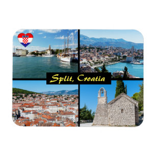Schöne Split-Sehenswürdigkeiten - Kroatien, Europa Magnet