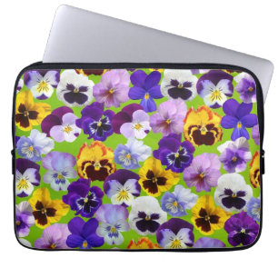 Schöne Spring Stiefmütterchen Elektronik Bag Laptopschutzhülle