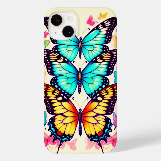 Schöne Springtime-Butterfliegen Case-Mate iPhone Hülle (Rückseite)