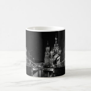 Schöne St. Petersburg Russland Schwarz-Weiß-Tasse Kaffeetasse