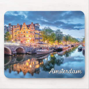 Schöne Stadt Amsterdam, Niederlande Mousepad