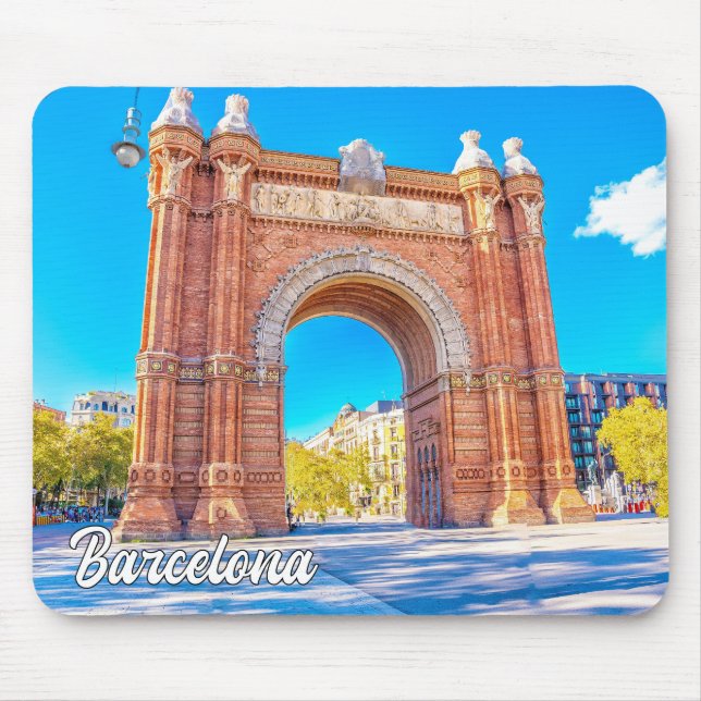 Schöne Stadt Barcelona, Spanien Mousepad (Vorne)