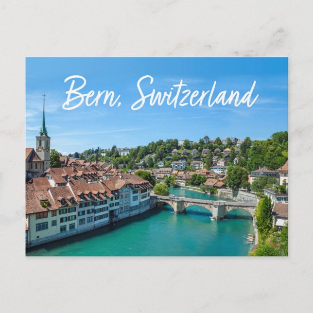 Schöne Stadt Bern, Schweiz Postkarte (Vorderseite)