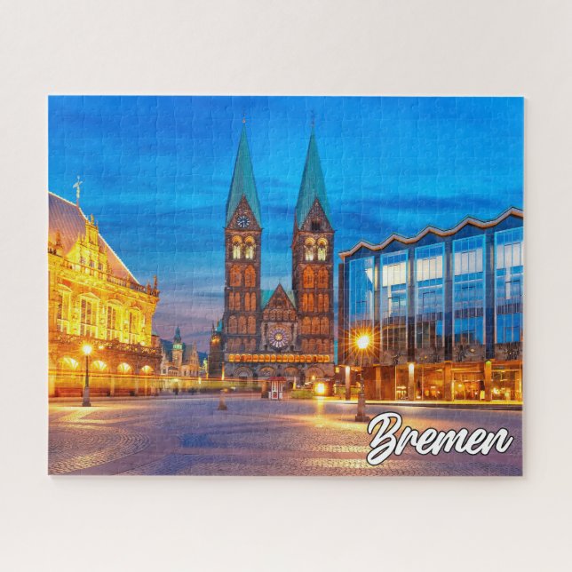 Schöne Stadt Bremen, Deutschland Puzzle (Horizontal)
