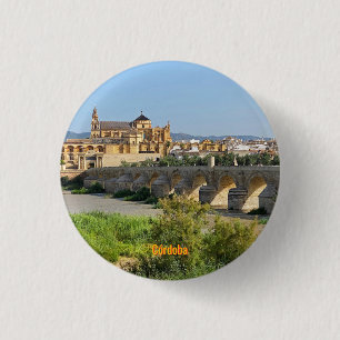 Schöne Stadt Cordoba in Spanien, Reise Button